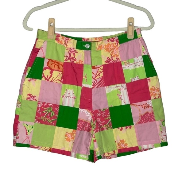 Lilly Pulitzer Colorful Patchwork Shorts - Picture 1 of 11